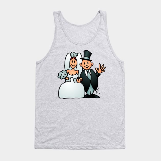 Newlyweds Tank Top by Cardvibes